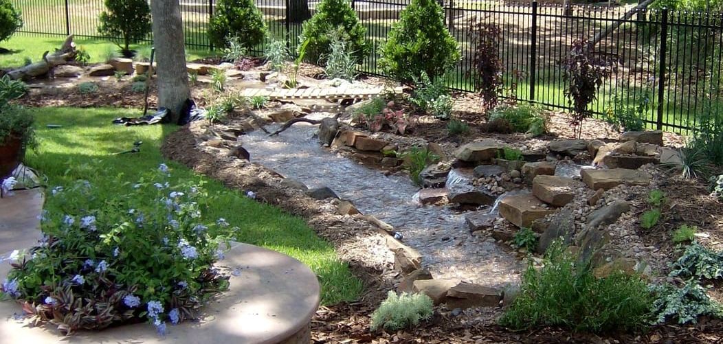 A 100-Foot Pondless Stream can Enhance Almost Any Austin or Central Texas Landscape
