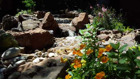 Even Small Pondless Disappearing Waterfalls Provide Relaxing Sound in Your Austin, TX Backyard