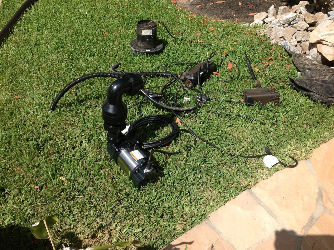 We can replace almost any kind of pond or water feature pump in the Central Texas area.