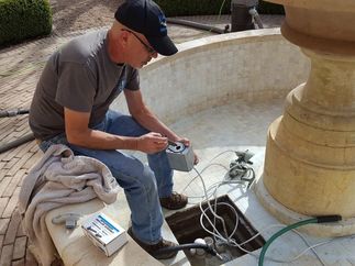 Rebuilding the impeller on a magnetic drive fountain pump in Austin, TX.
